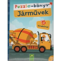Puzzle-könyv: Járművek - 5 kirakóval