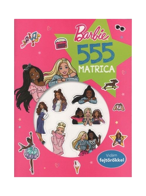 555 matrica: Barbie - Vidám fejtörőkkel