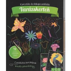 Varázskertek - Karcolás és kikapcsolódás - 12 karckép fantasztikus színhatásokkal, karctűvel - Kreativitás  témájú könyvek és olvasmányok