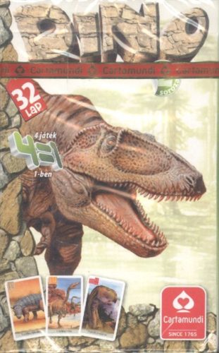4 az 1-ben kártyajáték /Dínó 2. - Kártya  témájú könyvek és olvasmányok