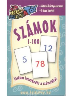 Számok 1 - 100 /Oktató kártyasorozat