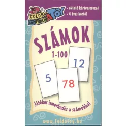 Számok 1 - 100 /Oktató kártyasorozat - Pedagógia, nevelés  témájú könyvek és olvasmányok