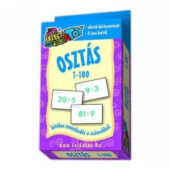 Osztás 1 - 100 /Oktató kártyasorozat - Pedagógia, nevelés  témájú könyvek és olvasmányok