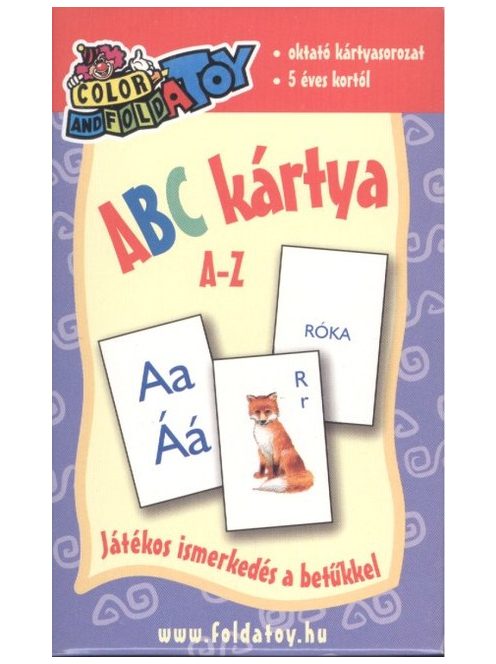 Abc kártya A-Z /Oktató kártyasorozat