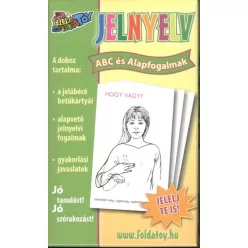 Jelnyelv - Abc és alapfogalmak /Oktató kártyasorozat - Pedagógia, nevelés  témájú könyvek és olvasmányok