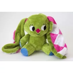 Kockásfülű nyúl /15cm babzsák (ülő) - PLÜSS JÁTÉK  témájú könyvek és olvasmányok