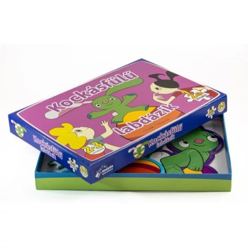 Kockásfülű nyúl labdázik kirakó - Kártya  témájú könyvek és olvasmányok