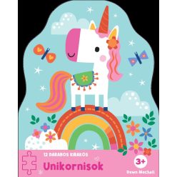 12 darabos kirakós - Unikornisok - Játékkal kombinált mesekönyvek mesék és fejlesztő könyvek gyermekeknek