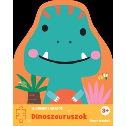 12 darabos kirakós - Dinoszauruszok - Játékkal kombinált mesekönyvek mesék és fejlesztő könyvek gyermekeknek