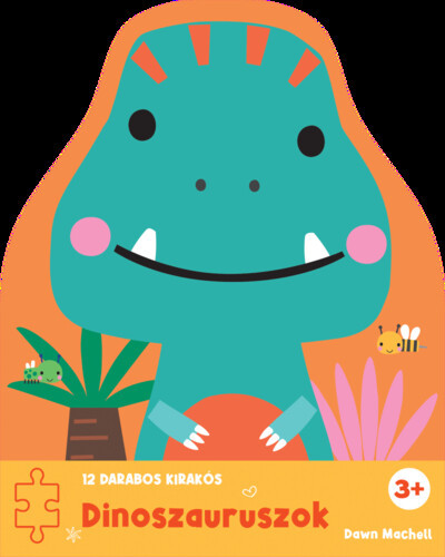12 darabos kirakós - Dinoszauruszok - Játékkal kombinált mesekönyvek mesék és fejlesztő könyvek gyermekeknek