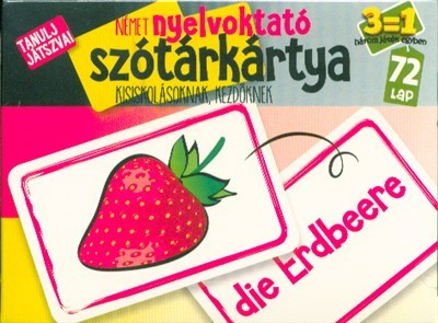Német nyelvoktató szókártya kisiskolásoknak, kezdőknek - Kártya  témájú könyvek és olvasmányok