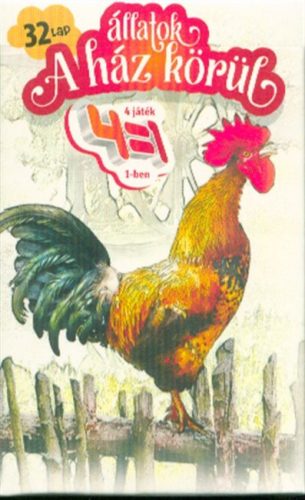 4 az 1-ben Állatok a ház körül - Kártya - Kártya  témájú könyvek és olvasmányok