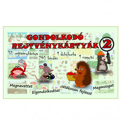 Gondolkodó rejtvénykártyák 2. - Megnevettet - elgondolkodtat - játékosan fejleszt - megmozgat
