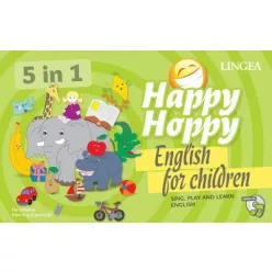 Happy Hoppy társasjáték - Sing, Play and Learn English /English for Children - TÁRSASJÁTÉK  témájú könyvek és olvasmányok