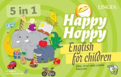 Happy Hoppy társasjáték - Sing, Play and Learn English /English for Children - TÁRSASJÁTÉK  témájú könyvek és olvasmányok
