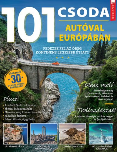 Füles Bookazine - 101 csoda - Autóval Európában - Európa  témájú könyvek és olvasmányok