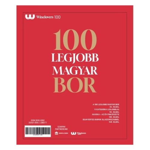 A 100 legjobb magyar bor 2025 - Winelovers 100 - Italok  témájú könyvek és olvasmányok