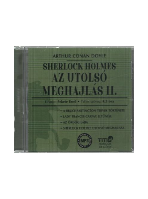 Sherlock Holmes: Az utolsó meghajlás II. - Hangoskönyv