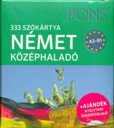 PONS Szókártyák - Német középhaladó 333 Szó - Német  témájú könyvek és olvasmányok