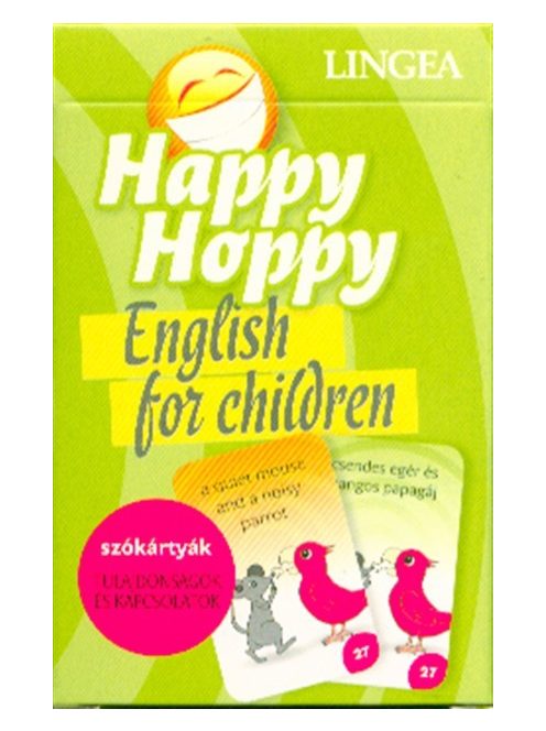 Happy Hoppy szókártyák - Tulajdonságok és kapcsolatok /English for Children