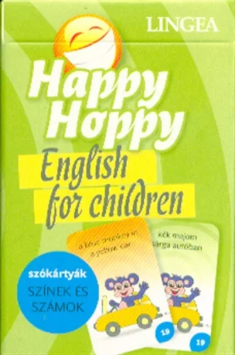Happy Hoppy szókártyák - Színek és számok /English for Children - Angol  témájú könyvek és olvasmányok
