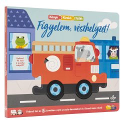   Figyelem, vészhelyzet! - Fedezd fel az 5 járműben rejlő puzzle-darabokat és illeszd össze őket! - Könyv, kirakó, játék