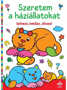 Szeretem a háziállatokat - Színezz, betűzz, játssz!