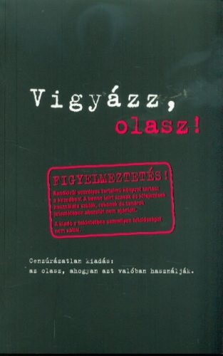 Vigyázz, olasz! - Olasz  témájú könyvek és olvasmányok