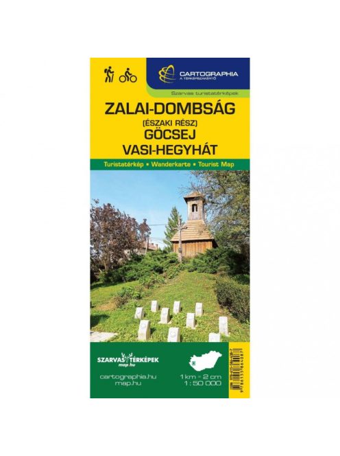 Zalai-dombság északi rész turistatérkép 1:50 000