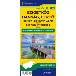Szigetköz, Hanság, Fertő kerékpáros-, vízisport- és turistatérkép 2024 (új kiadás) - Magyarország  témájú könyvek és olvasmányok