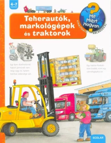 Teherautók, markológépek és traktorok /Mit? Miért? Hogyan? - Ismeretterjesztők  témájú könyvek és olvasmányok