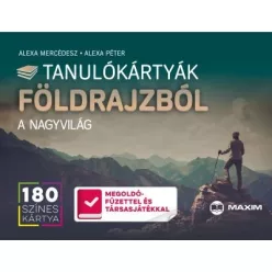 Tanulókártyák földrajzból - A NAGYVILÁG /180 színes kártya - 96 oldalas megoldókönyvvel és társasjátékkal - Földrajz, környezetismeret  témájú könyvek és olvasmányok