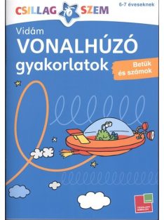   Vonalhúzó gyakorlatok: Betűk és számok - Kék /Csillagszem