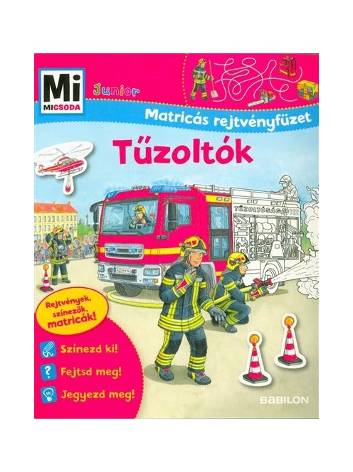 Tűzoltók - Mi MICSODA Junior matricás rejtvényfüzet