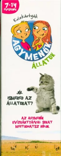Agymenők - Állatok 7-14 éveseknek /700 kvízkérdés 3 nehézségi szint
