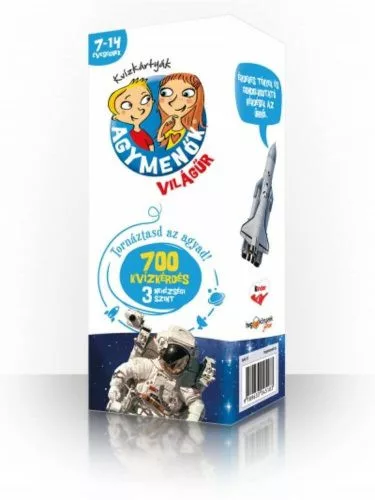 Agymenők - Világűr 7-14 éveseknek /700 kvízkérdés 3 nehézségi szint - Kártya  témájú könyvek és olvasmányok