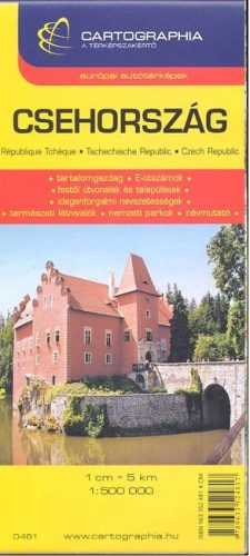 Csehország térkép (1:500 000) /Európai autótérképek - Európa  témájú könyvek és olvasmányok