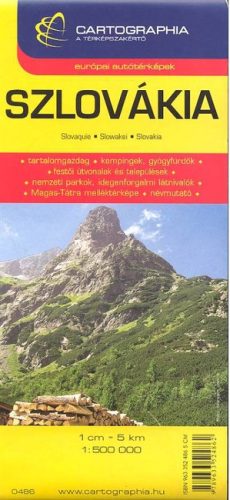 Szlovákia térkép (1:500 000) /Európai autótérképek - Európa  témájú könyvek és olvasmányok