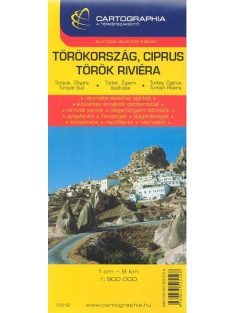   Törökország, Ciprus, Török riviéra térkép (1:900 000) /Európai autótérképek