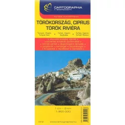   Törökország, Ciprus, Török riviéra térkép (1:900 000) /Európai autótérképek