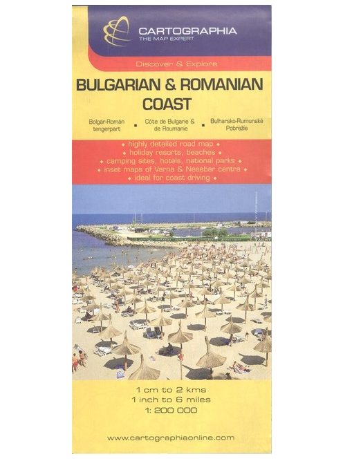 Bolgár-Román tengerpart 1:200 000 /Autótérkép
