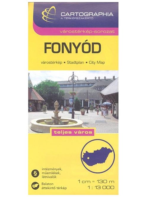 Fonyód várostérkép (1:13 000) /Várostérkép-sorozat