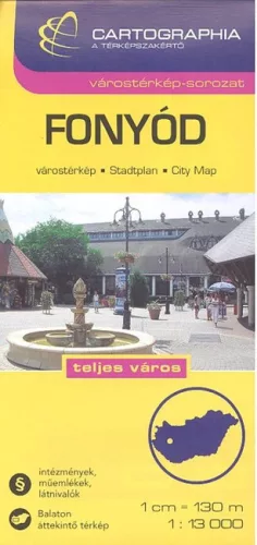 Fonyód várostérkép (1:13 000) /Várostérkép-sorozat - Magyarország  témájú könyvek és olvasmányok