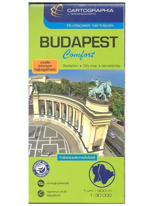 Budapest comfort térkép (1:30 000) /Budapest térképek