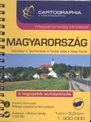 Magyarország zsebatlasz (1:330 000) /Magyarország térképek - Magyarország  témájú könyvek és olvasmányok