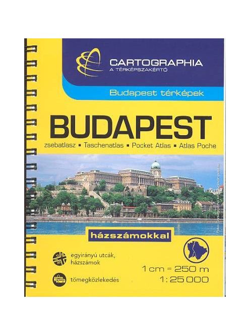 Budapest zsebatlasz (1:25 000) /Budapest térképek