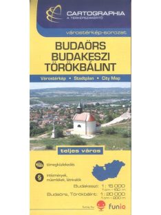   Budaörs, Budakeszi, Törökbálint várostérkép (1:15 000) /Várostérkép-sorozat