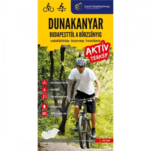Dunakanyar - Budapesttől a Börzsönyig 1:100 000 - Aktív térkép (új kiadás, 2021) - Magyarország  témájú könyvek és olvasmányok