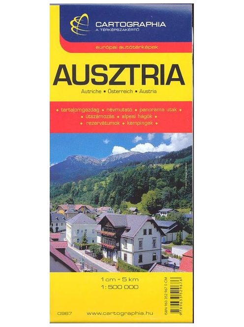 Ausztria térkép /1:500000 €