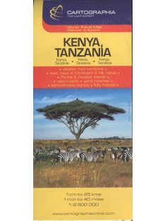 KENYA, TANZÁNIA TÉRKÉP (1:2 500 000) /WORLD TRAVEL MAP